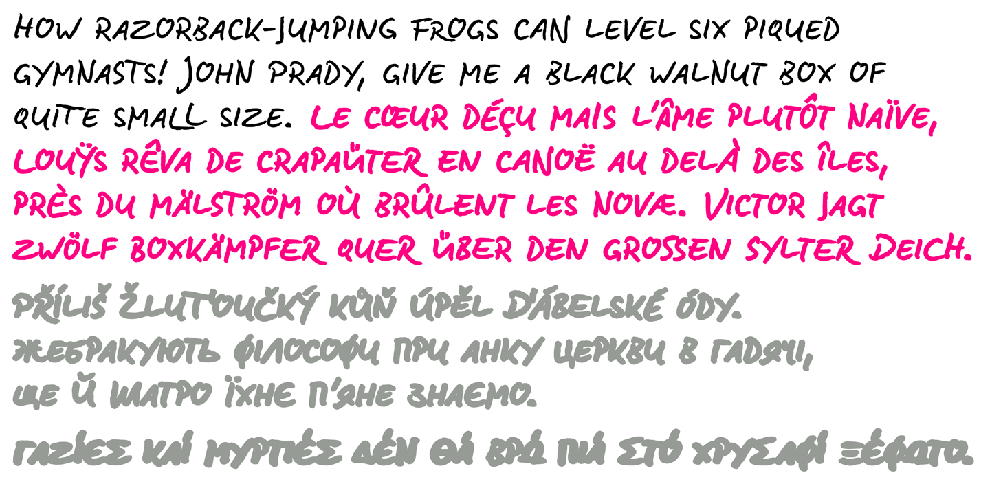 Пример шрифта LeDrole Lettering Pro Black